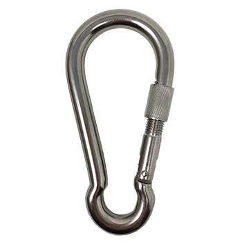 Snap Hook SS Locking 7/16 Opening 3-7/8in LOA